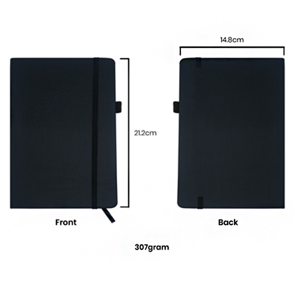 PU Fabric Hard Case A5 Notebook with Pen Loop Corporate Gift Malaysia