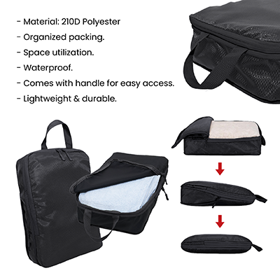 Sac De Rangement Compressible Pour Couette/Literie - 52x42x56 Cm - Imperméable Anti-Poussière - Grande Capacité